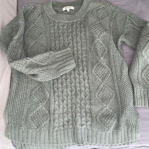 Madewell cable knit sweater
